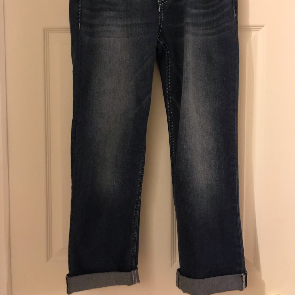Cuffed Capri Ankle Cuffed Denim Capri Pants Sz4 Cuffed Capri Ankle Cuffed Denim Capri Pants Sz4
